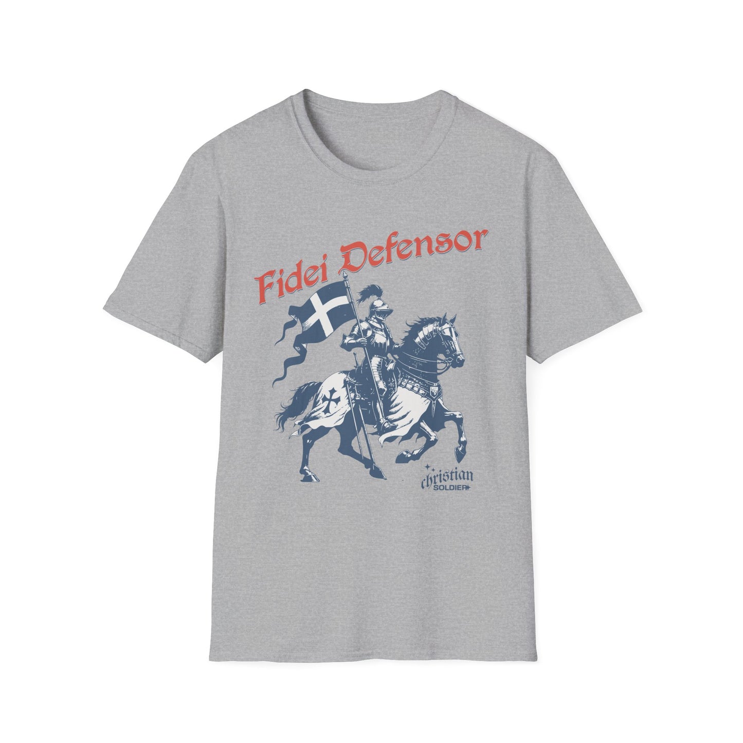 Fidei Defensor "Defender Of The Faith" Christian Knight T-Shirt