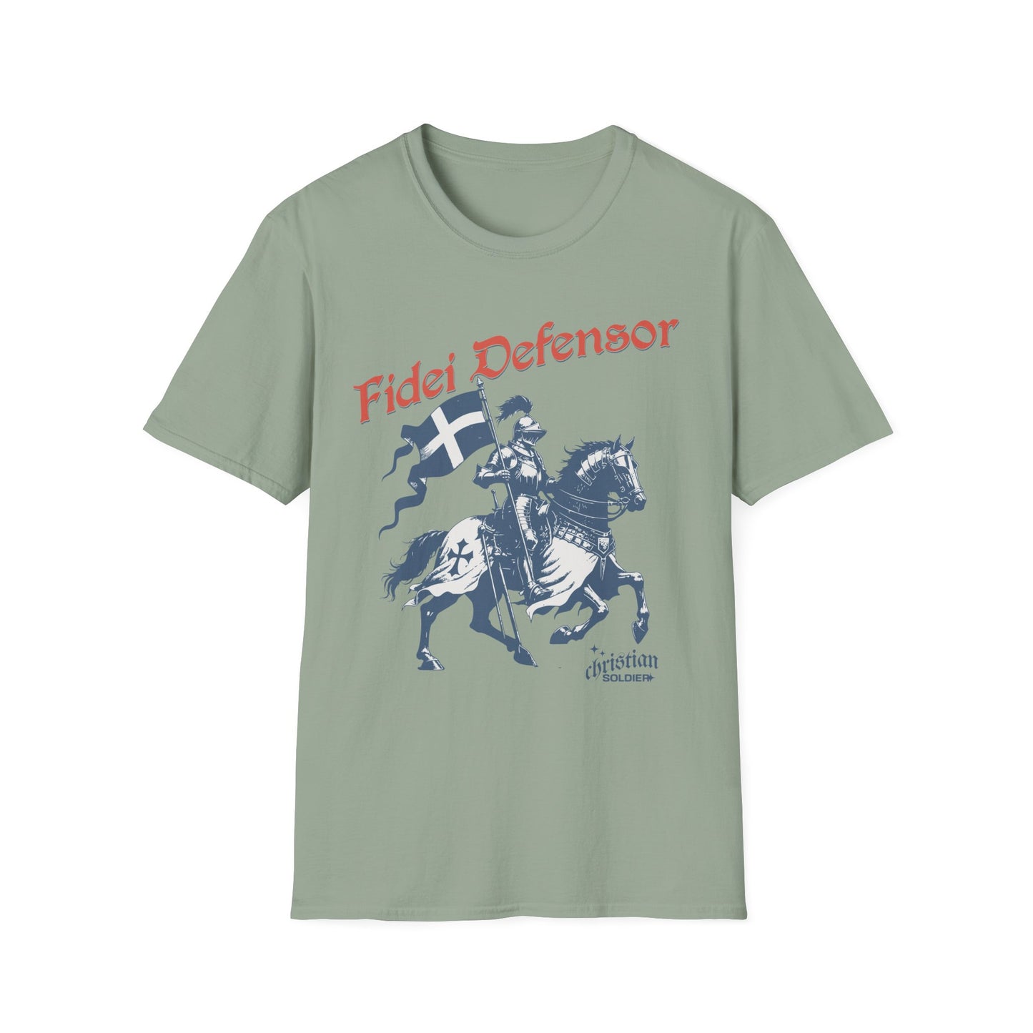 Fidei Defensor "Defender Of The Faith" Christian Knight T-Shirt