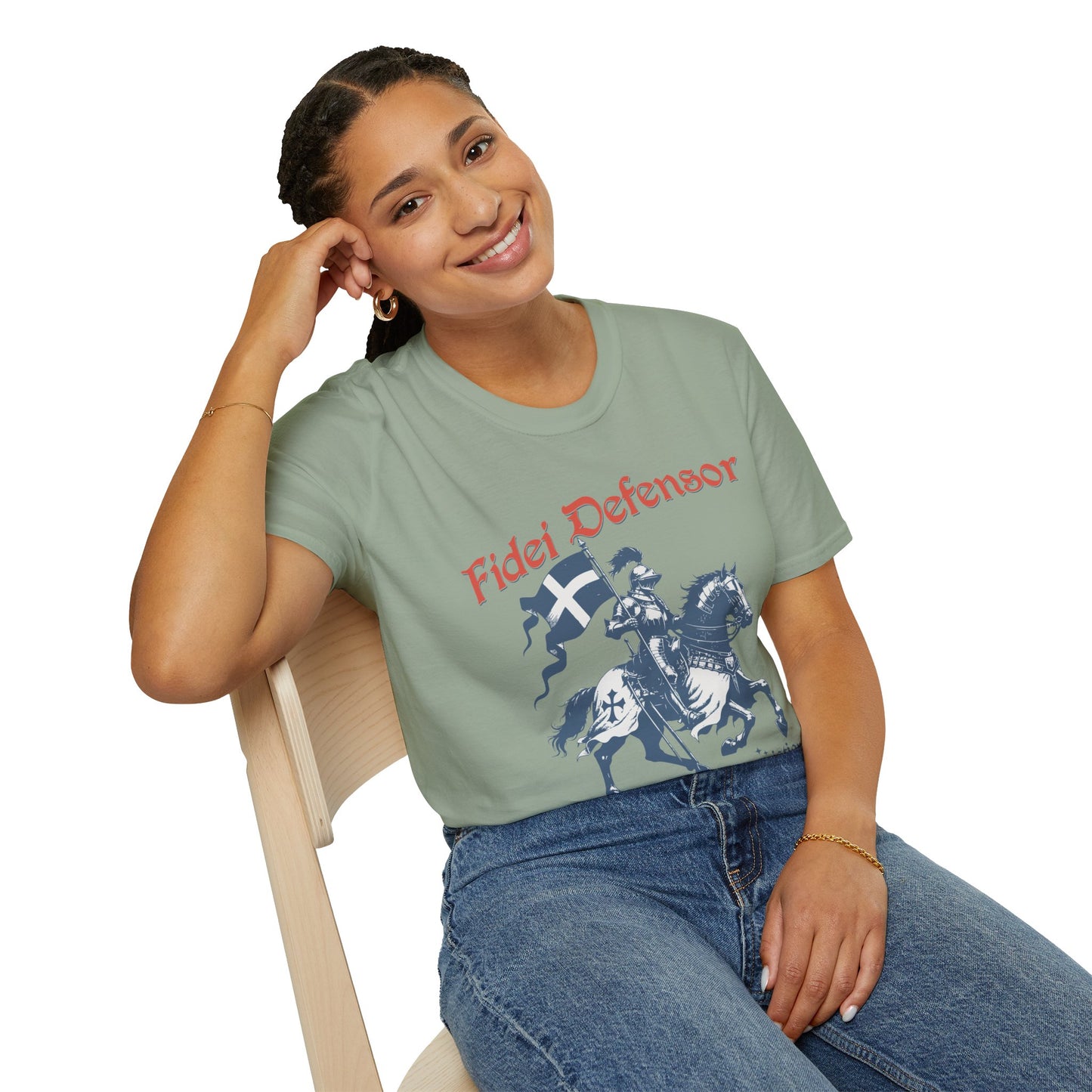 Fidei Defensor "Defender Of The Faith" Christian Knight T-Shirt