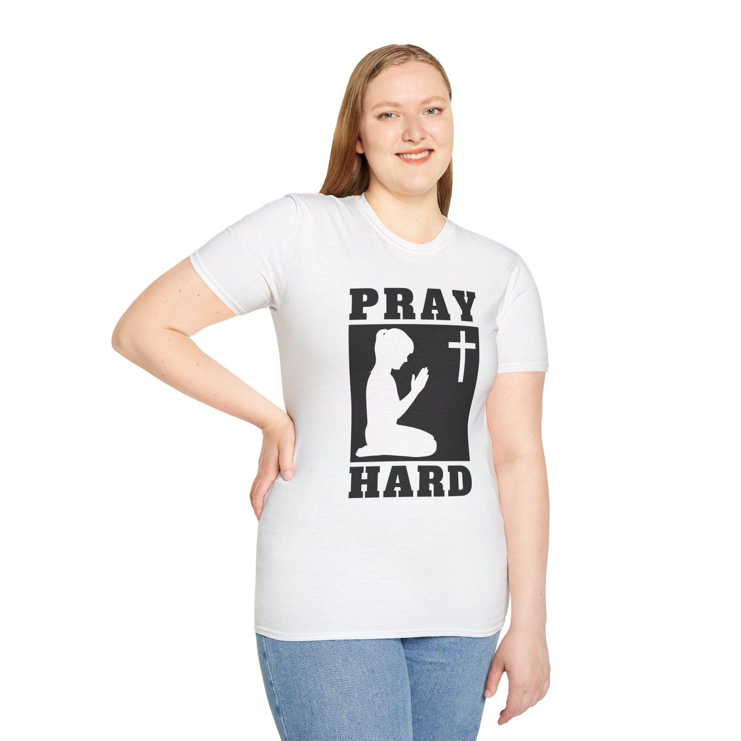 Pray Hard Christian Women's T-Shirt