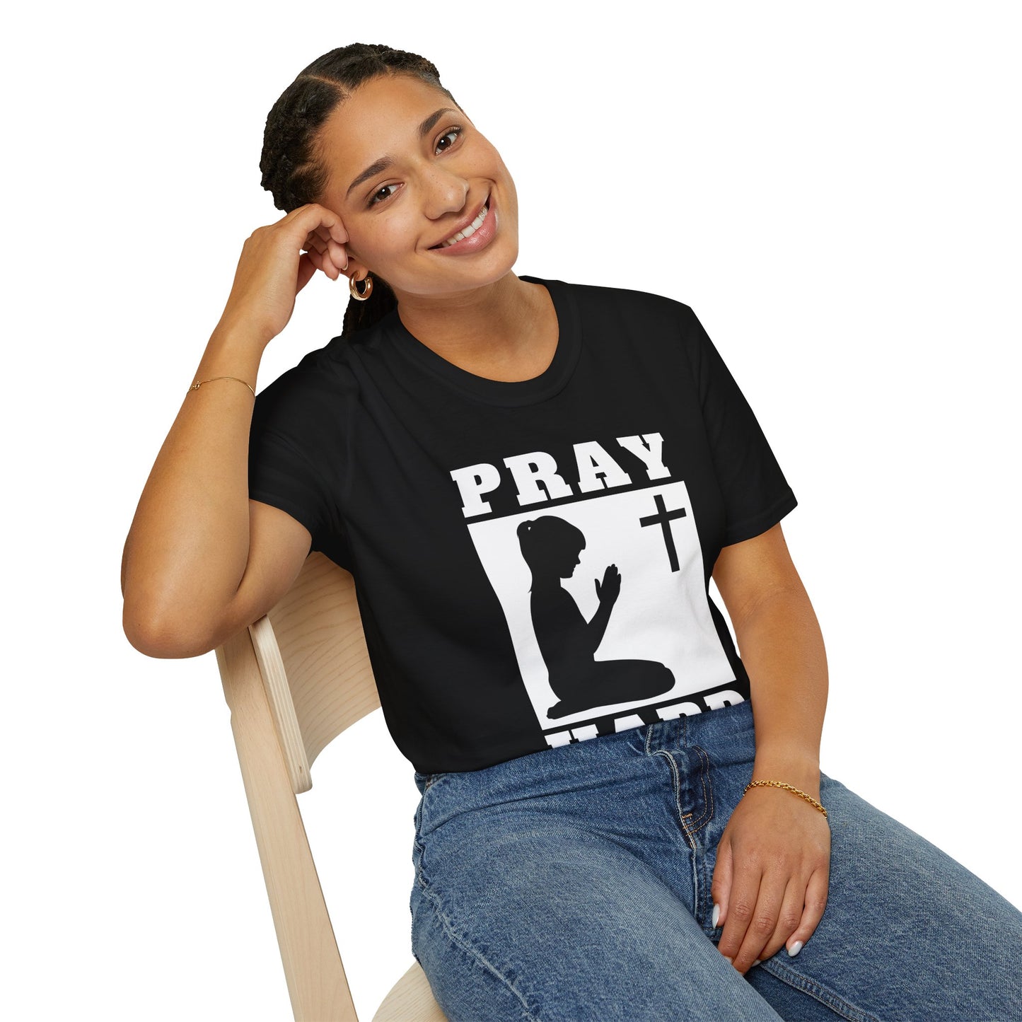 Pray Hard Christian Women's T-Shirt