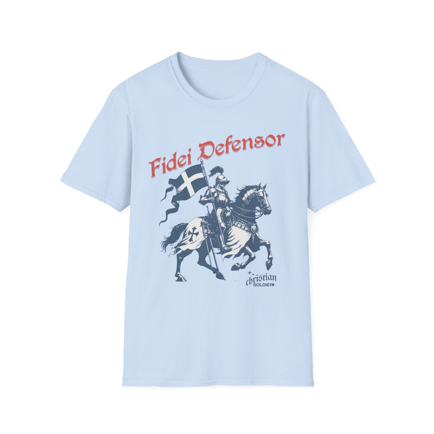 Fidei Defensor "Defender Of The Faith" Christian Knight T-Shirt