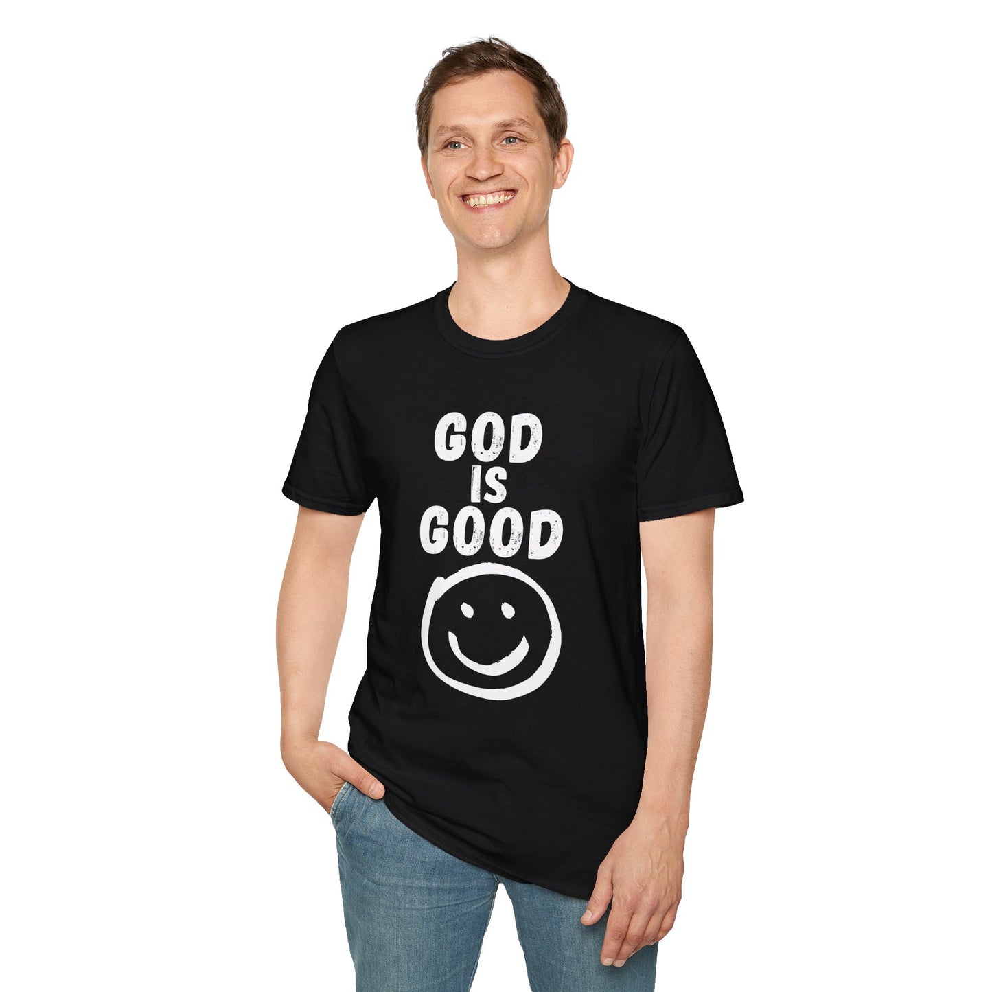God Is Good Smiley Face Christian T-Shirt