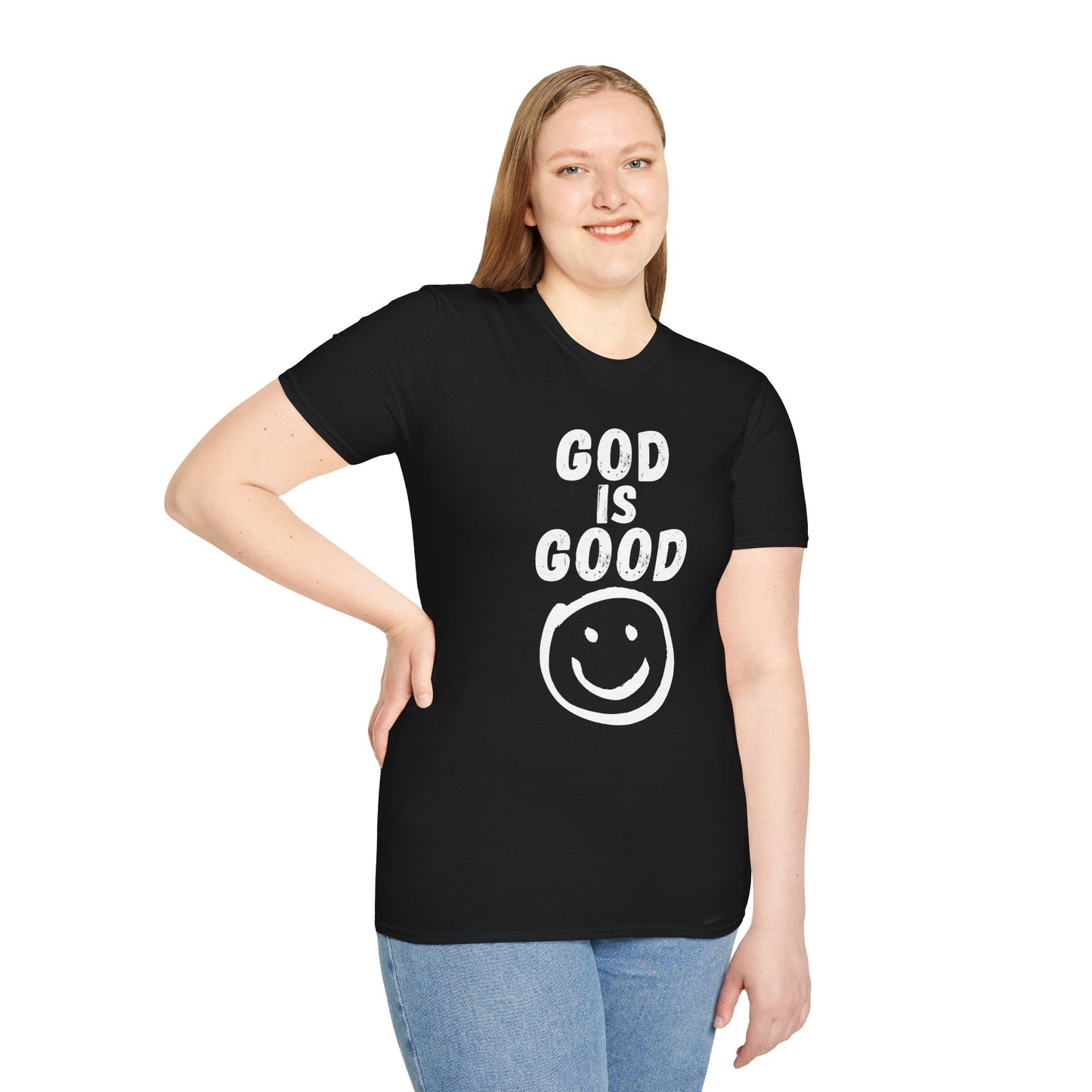 God Is Good Smiley Face Christian T-Shirt