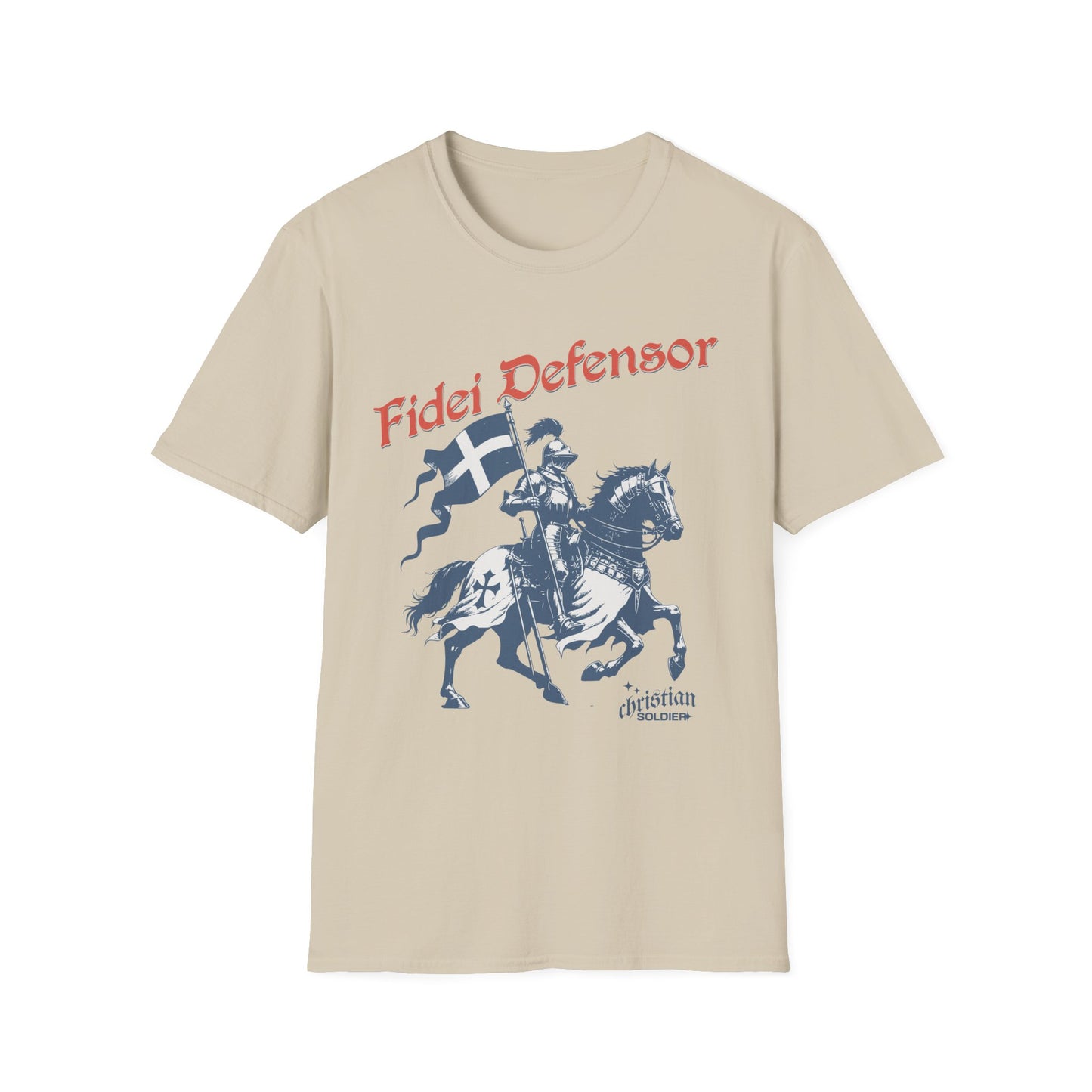 Fidei Defensor "Defender Of The Faith" Christian Knight T-Shirt