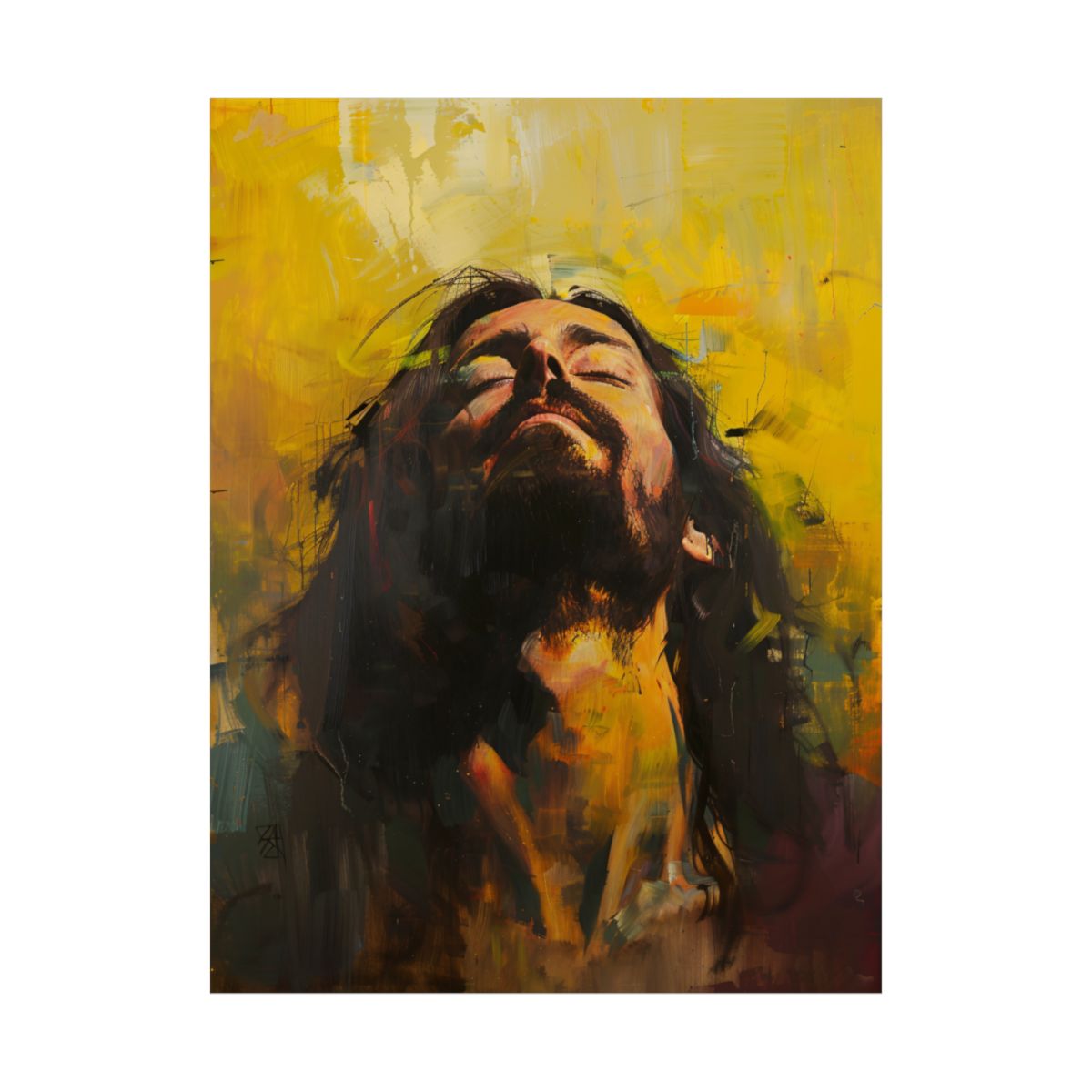“Ascension” – Midcentury Modern Jesus Art Print