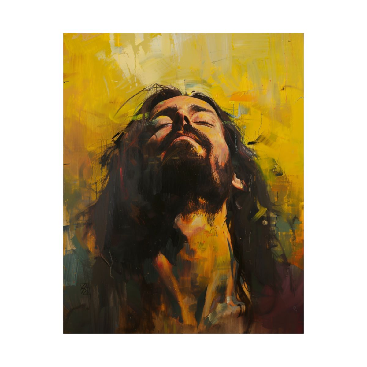 “Ascension” – Midcentury Modern Jesus Art Print