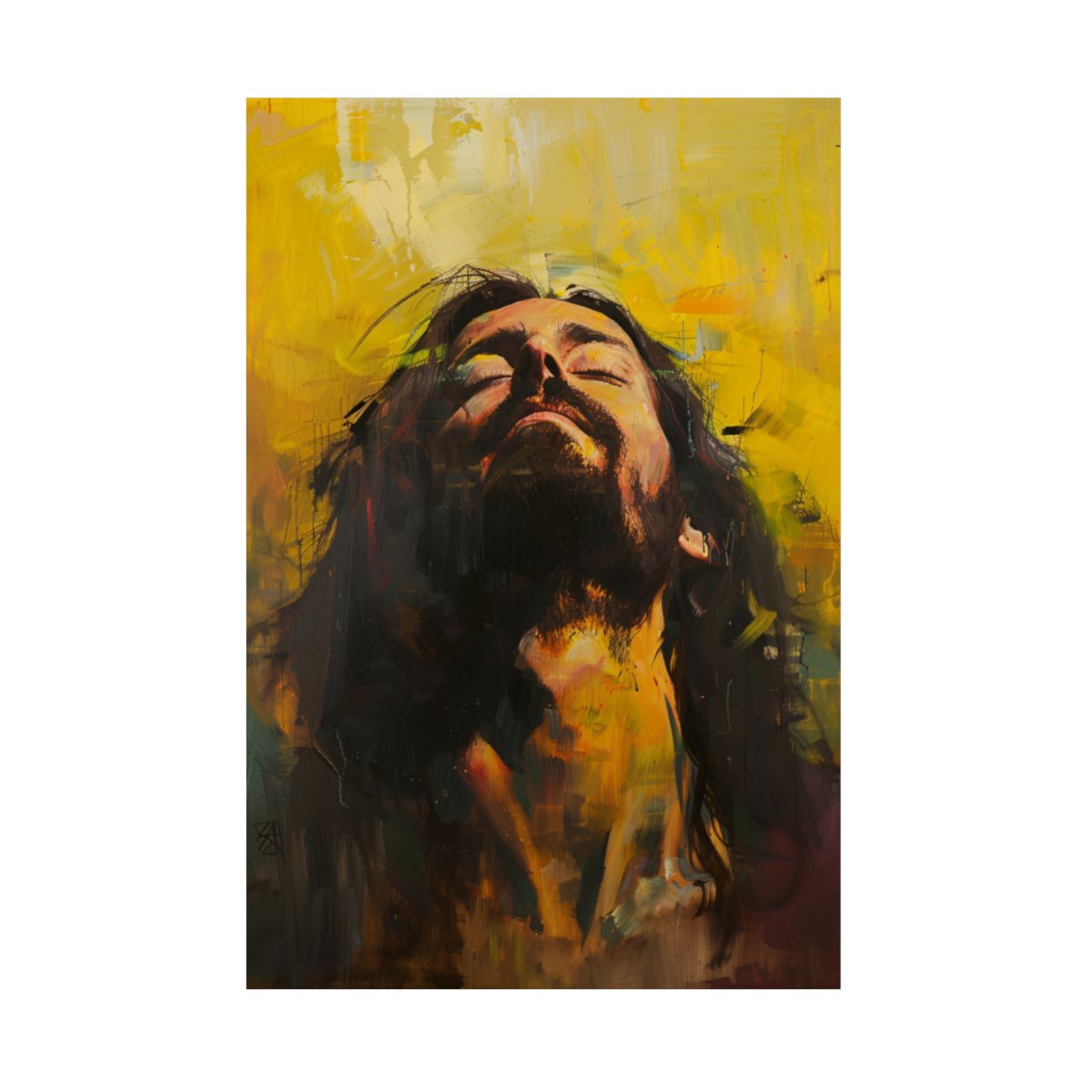 “Ascension” – Midcentury Modern Jesus Art Print