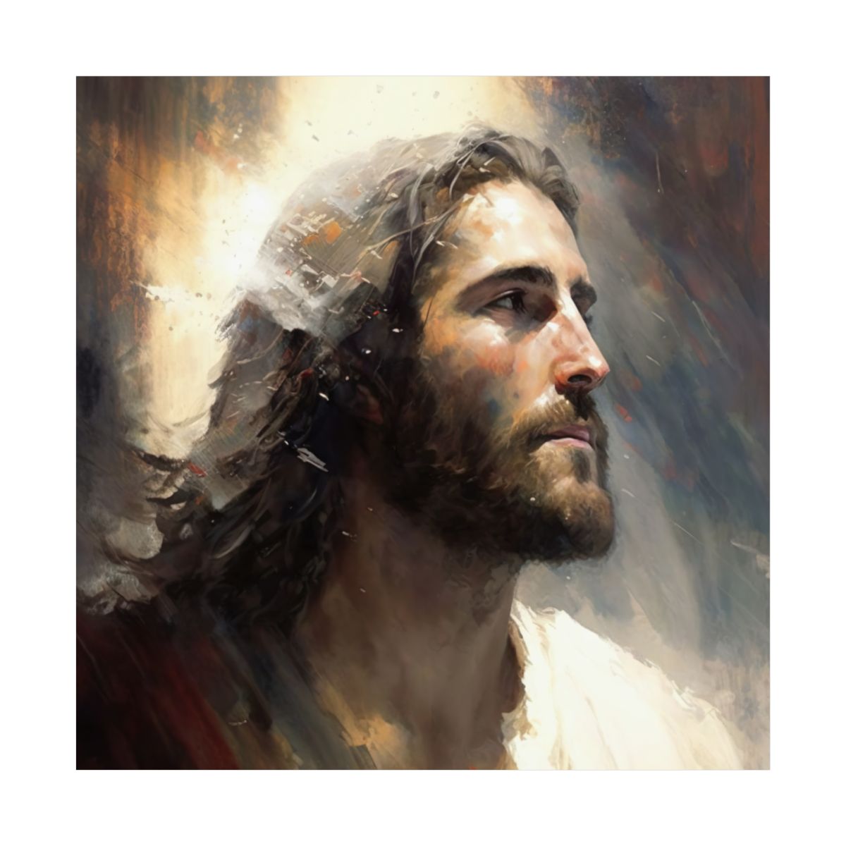 "Christ The Annointed" - Christian Wall Art Print
