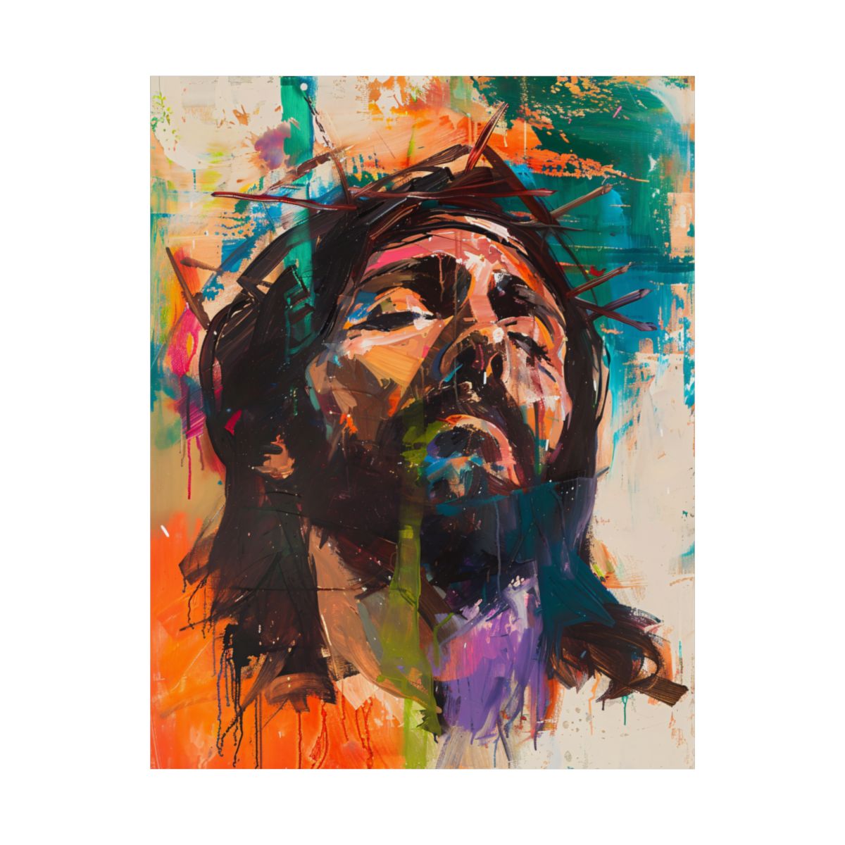 "Christ's Passion" – Midcentury Modern Catholic Art Print