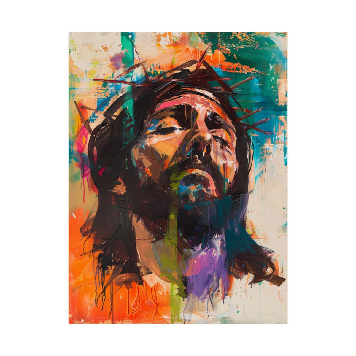 "Christ's Passion" – Midcentury Modern Catholic Art Print