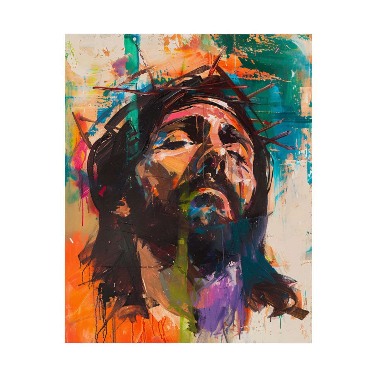 "Christ's Passion" – Midcentury Modern Catholic Art Print