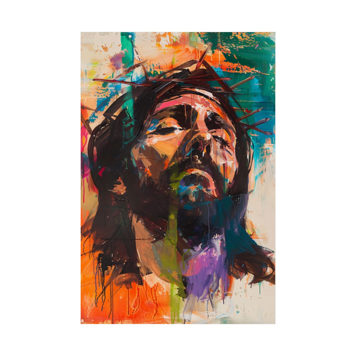 "Christ's Passion" – Midcentury Modern Catholic Art Print