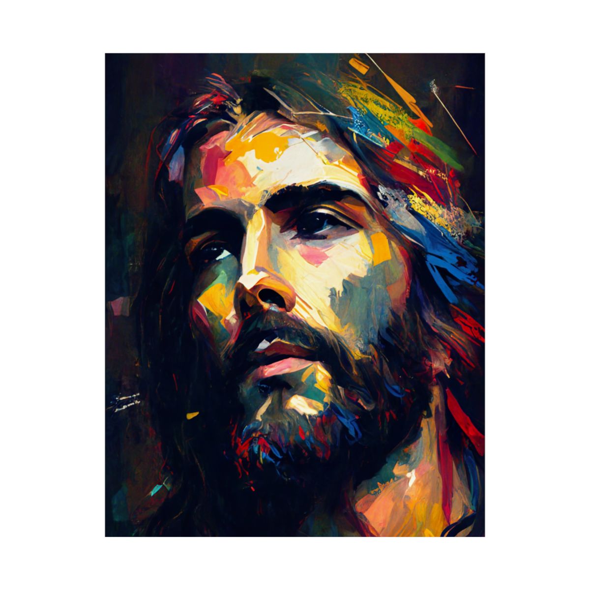 “Contemplation” – Modern Art Jesus Print