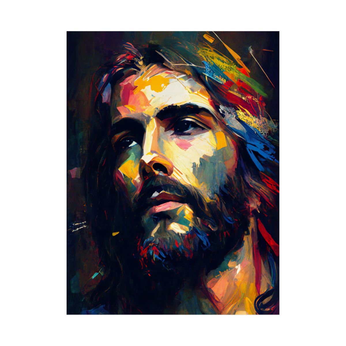 “Contemplation” – Modern Art Jesus Print