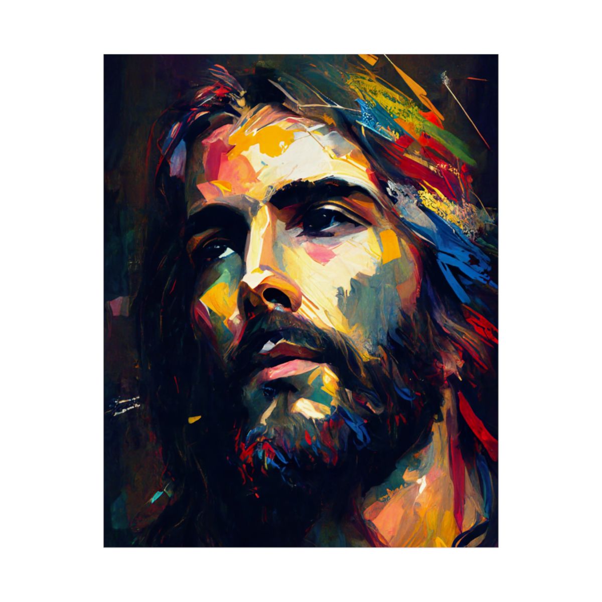 “Contemplation” – Modern Art Jesus Print