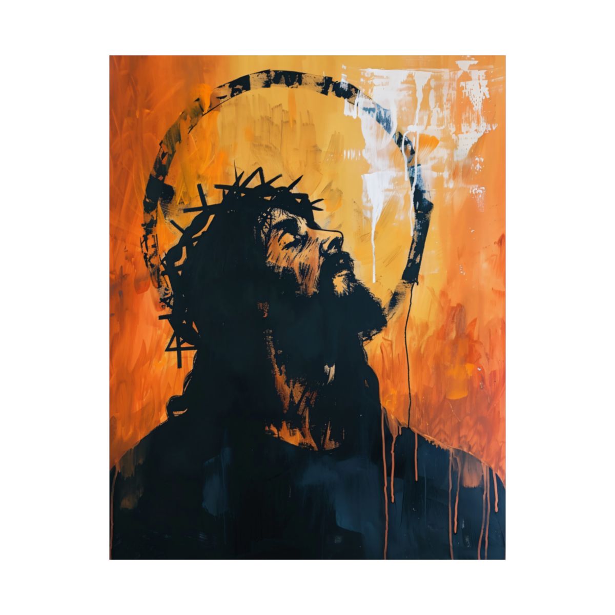 “Crown Of Love” – Midcentury Modern Jesus Art Print