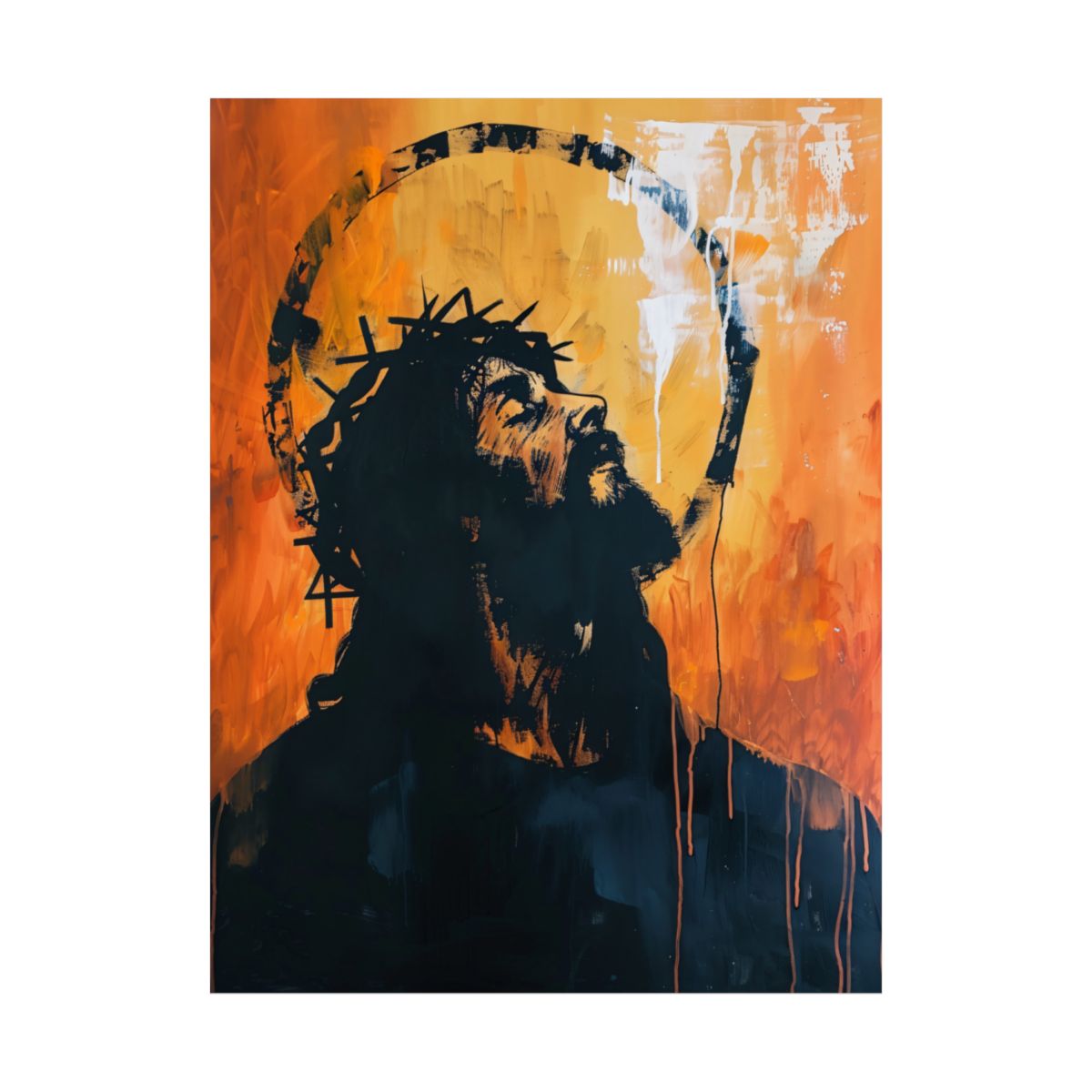 “Crown Of Love” – Midcentury Modern Jesus Art Print
