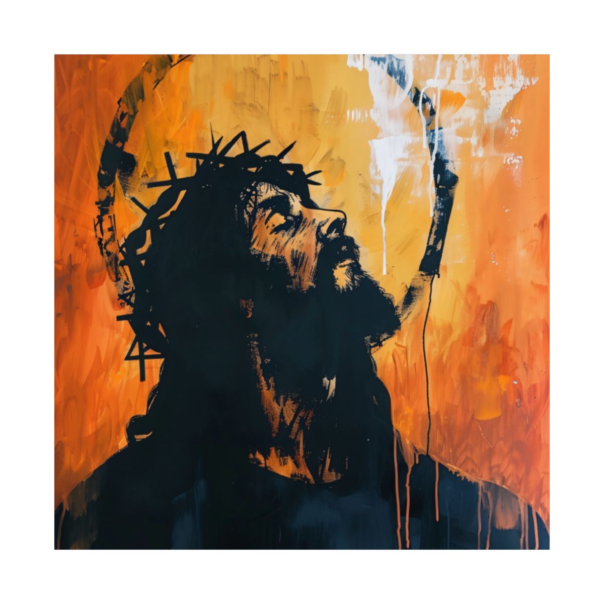 “Crown Of Love” – Midcentury Modern Jesus Art Print