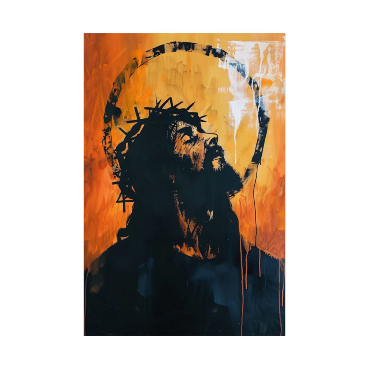 “Crown Of Love” – Midcentury Modern Jesus Art Print