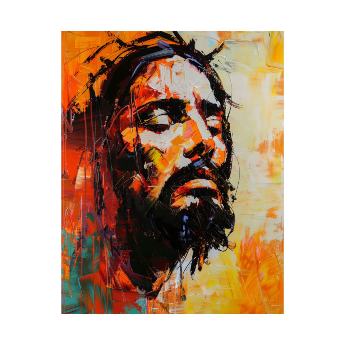 "Crown of Suffering" – Midcentury Modern Christian Art Print