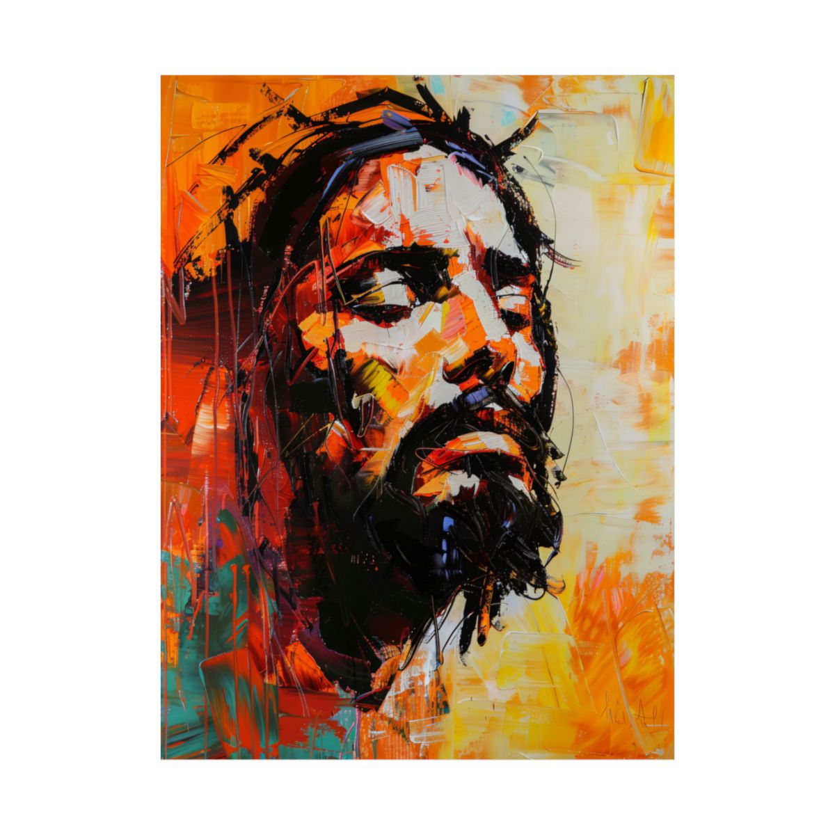 "Crown of Suffering" – Midcentury Modern Christian Art Print