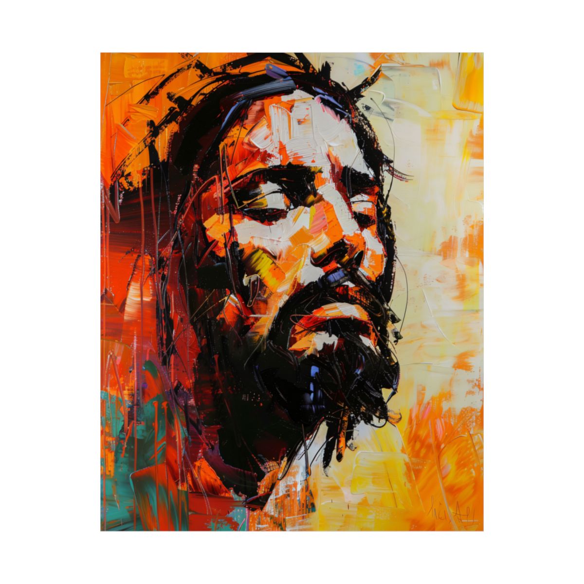 "Crown of Suffering" – Midcentury Modern Christian Art Print