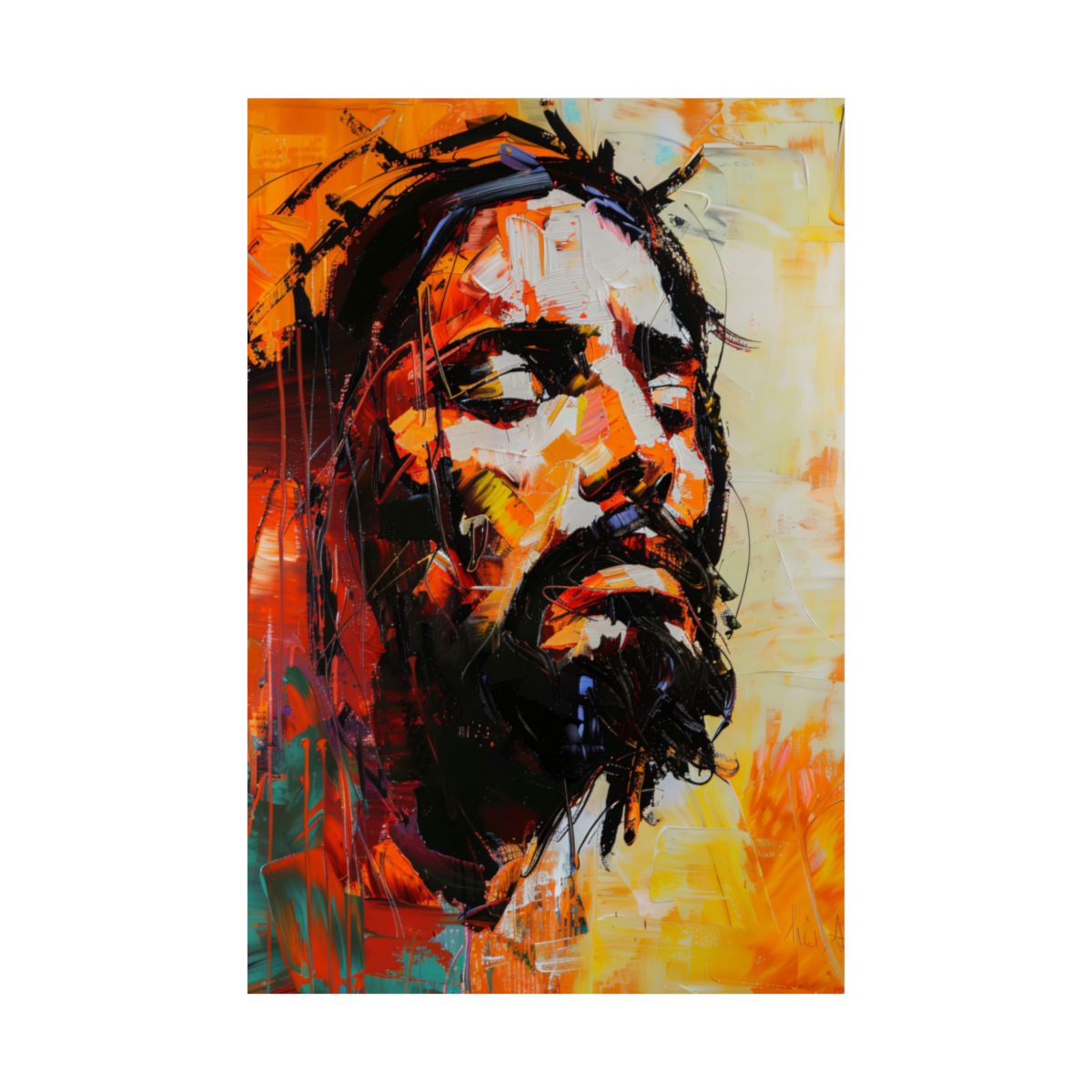 "Crown of Suffering" – Midcentury Modern Christian Art Print