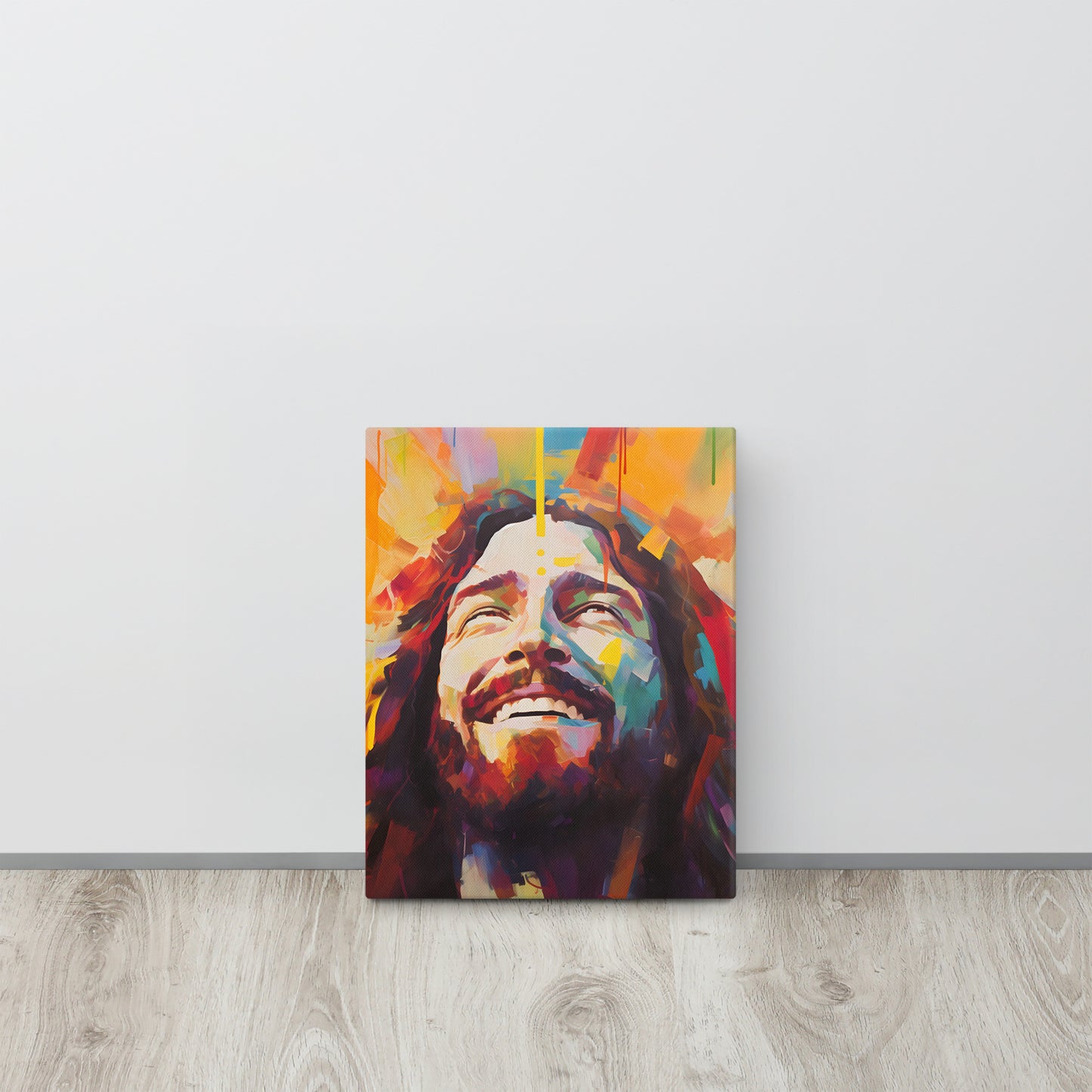 “Divine Joy” – Laughing Jesus Canvas Art Print