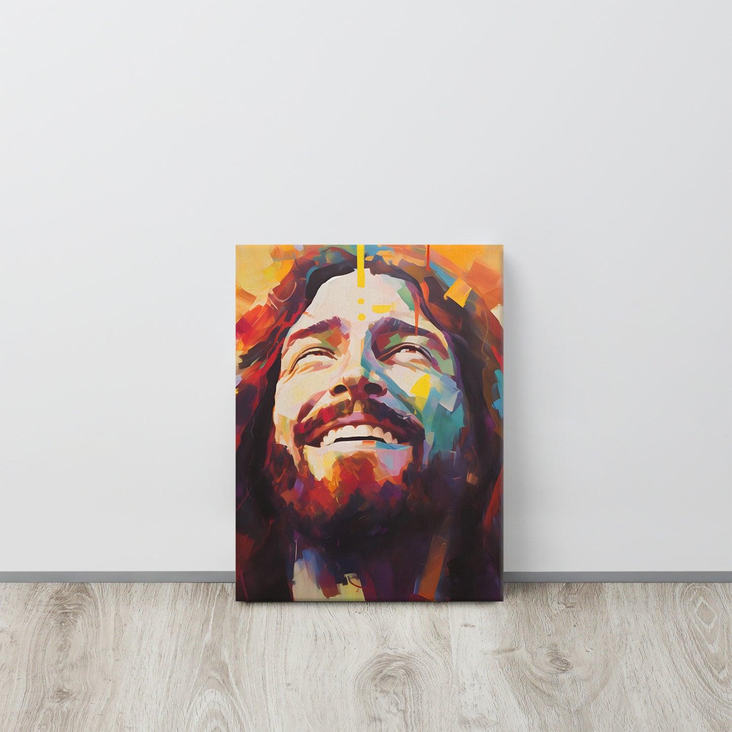 “Divine Joy” – Laughing Jesus Canvas Art Print