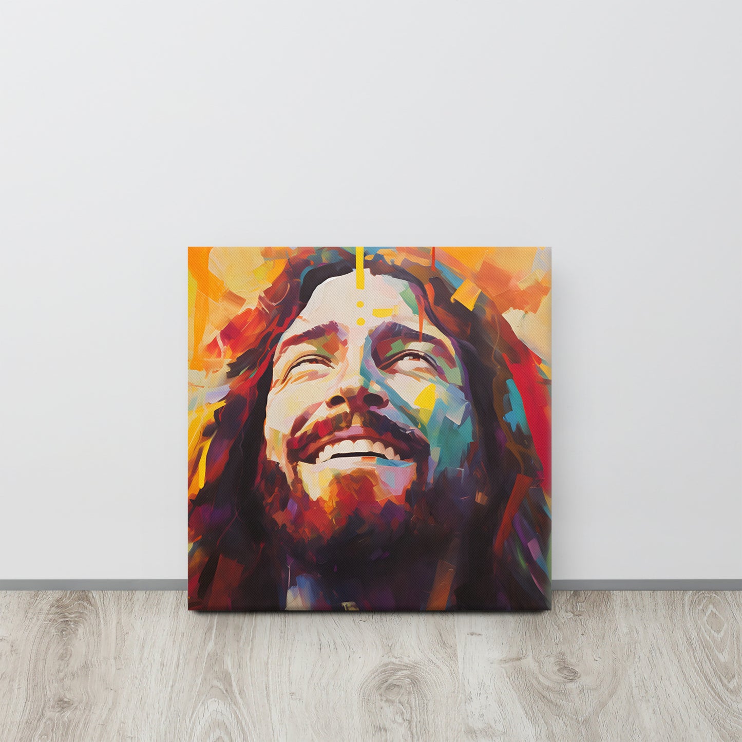 “Divine Joy” – Laughing Jesus Canvas Art Print