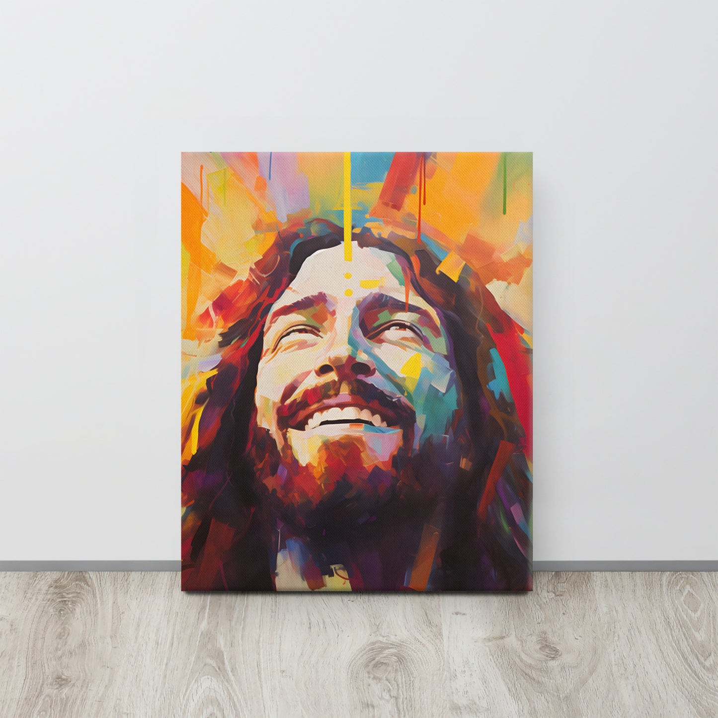 “Divine Joy” – Laughing Jesus Canvas Art Print