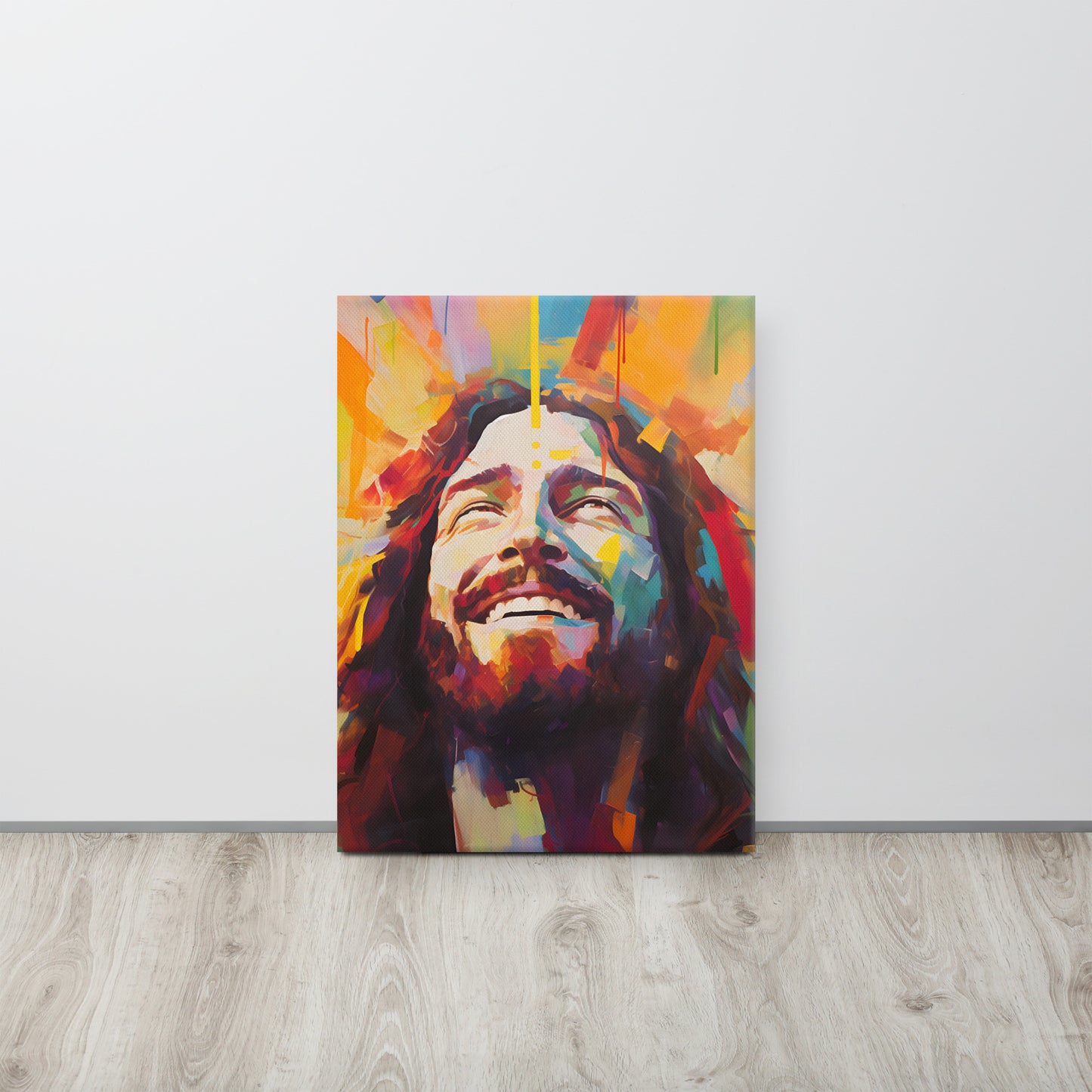 “Divine Joy” – Laughing Jesus Canvas Art Print
