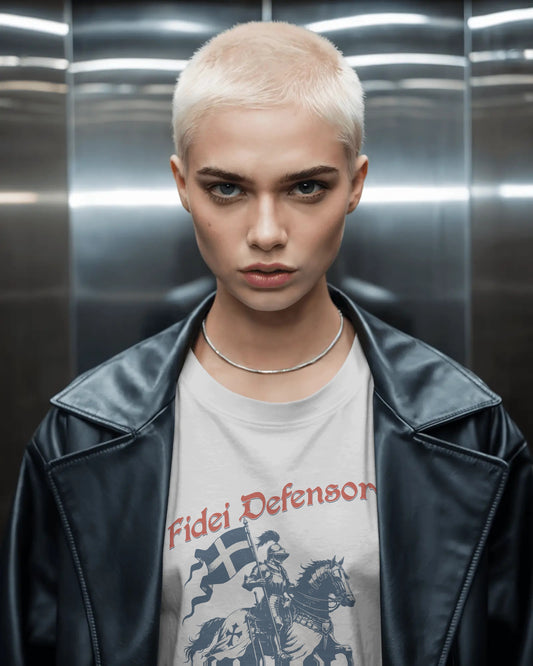 Fidei Defensor - Defender Of The Faith - Christian Knight T-Shirt