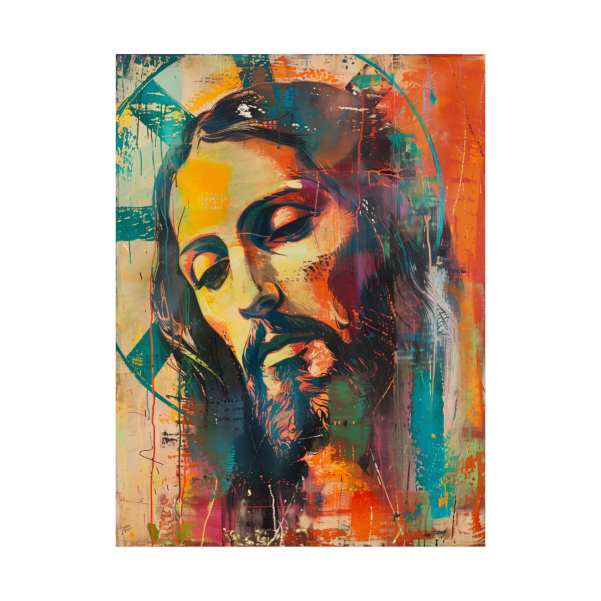 "Gentle Savior" – Midcentury Modern Christian Art Print