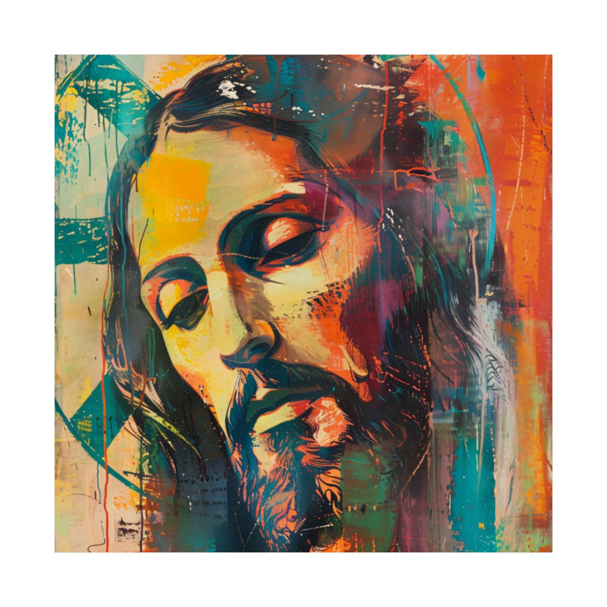 "Gentle Savior" – Midcentury Modern Christian Art Print