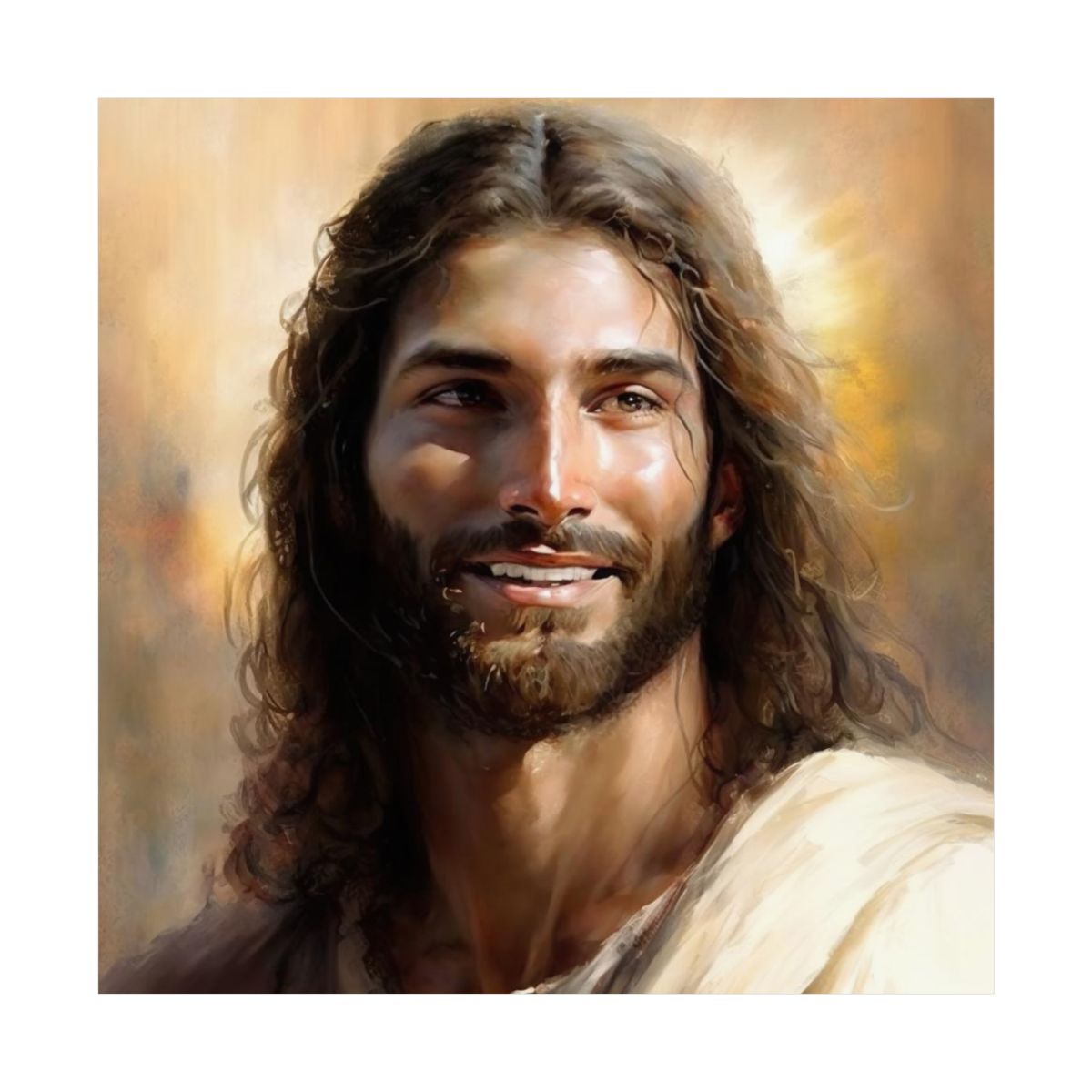 Christ's Loving Smile | Realistic Style | Fine Art Print