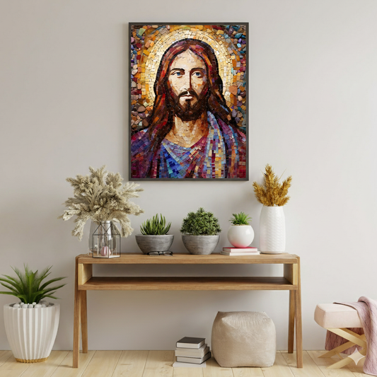 Jesus Christ Mosaic | Traditional Style | Fine Art Print