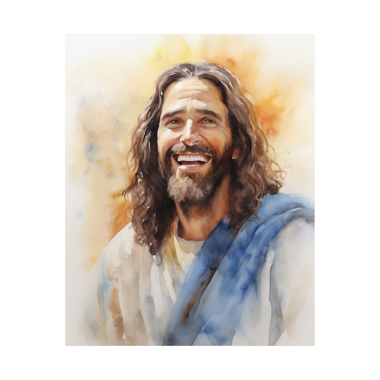 “Light Of Grace” – Christian Art Print (Watercolor-Style)
