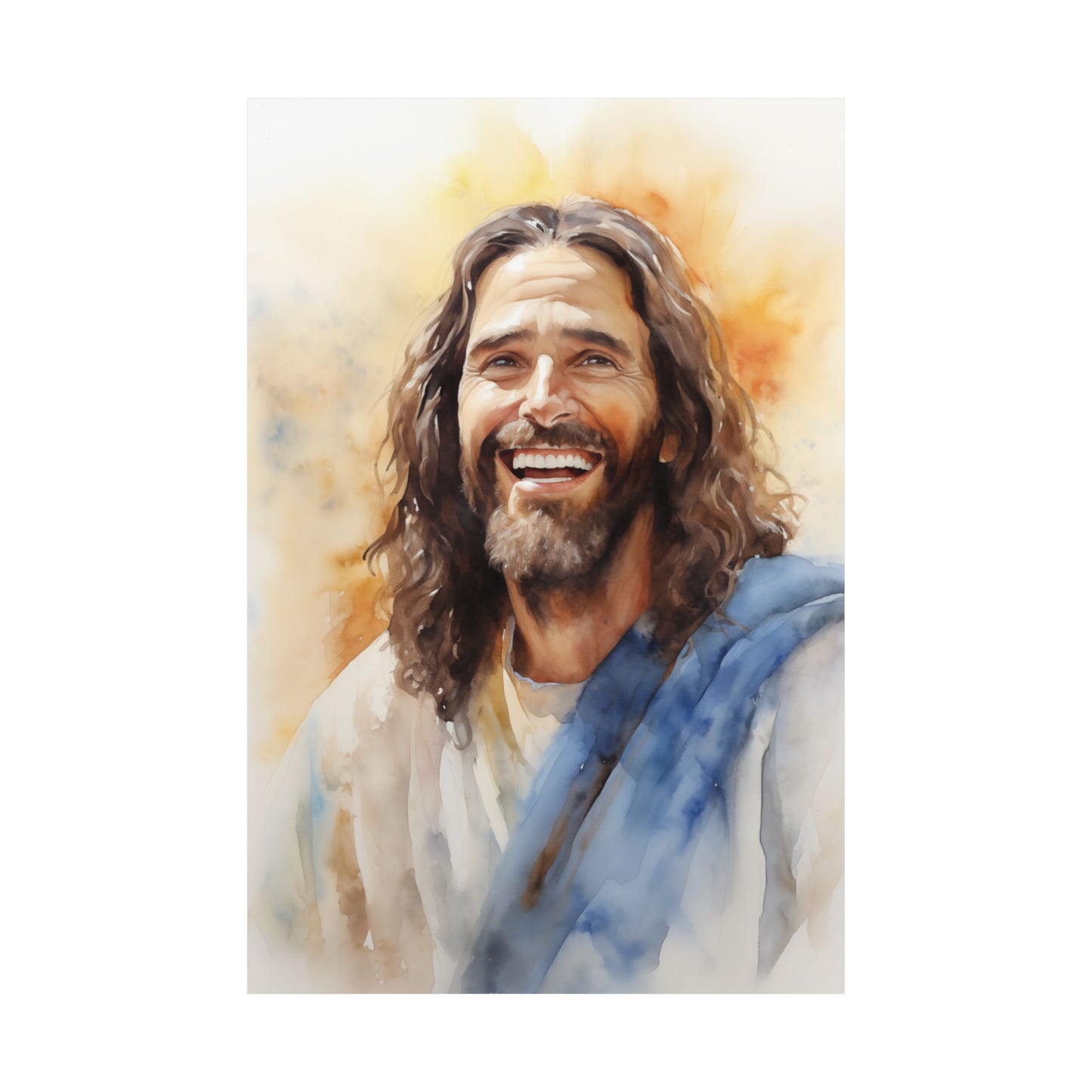 “Light Of Grace” – Christian Art Print (Watercolor-Style)