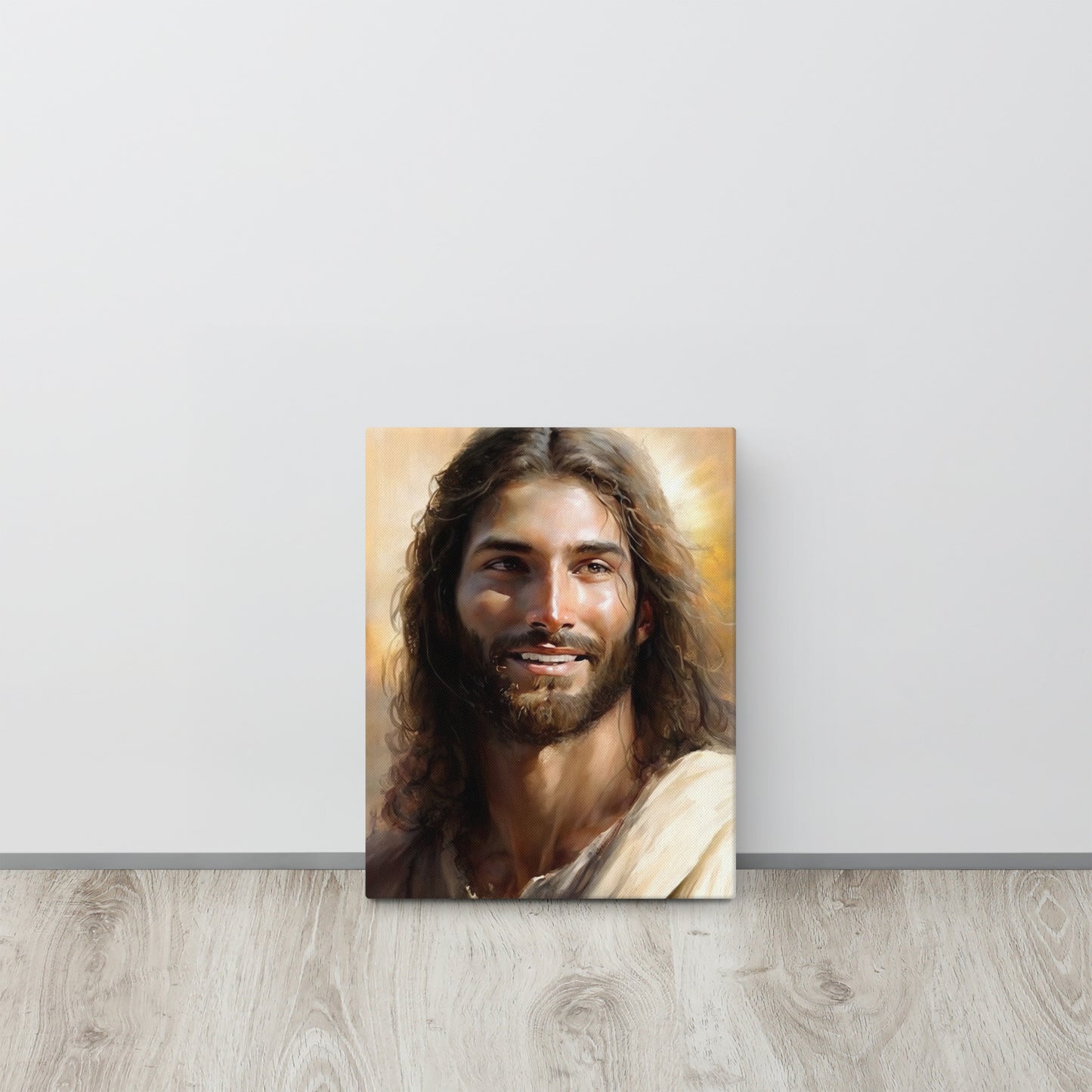 "Christ's Loving Smile" - Christian Canvas Print Wall Art