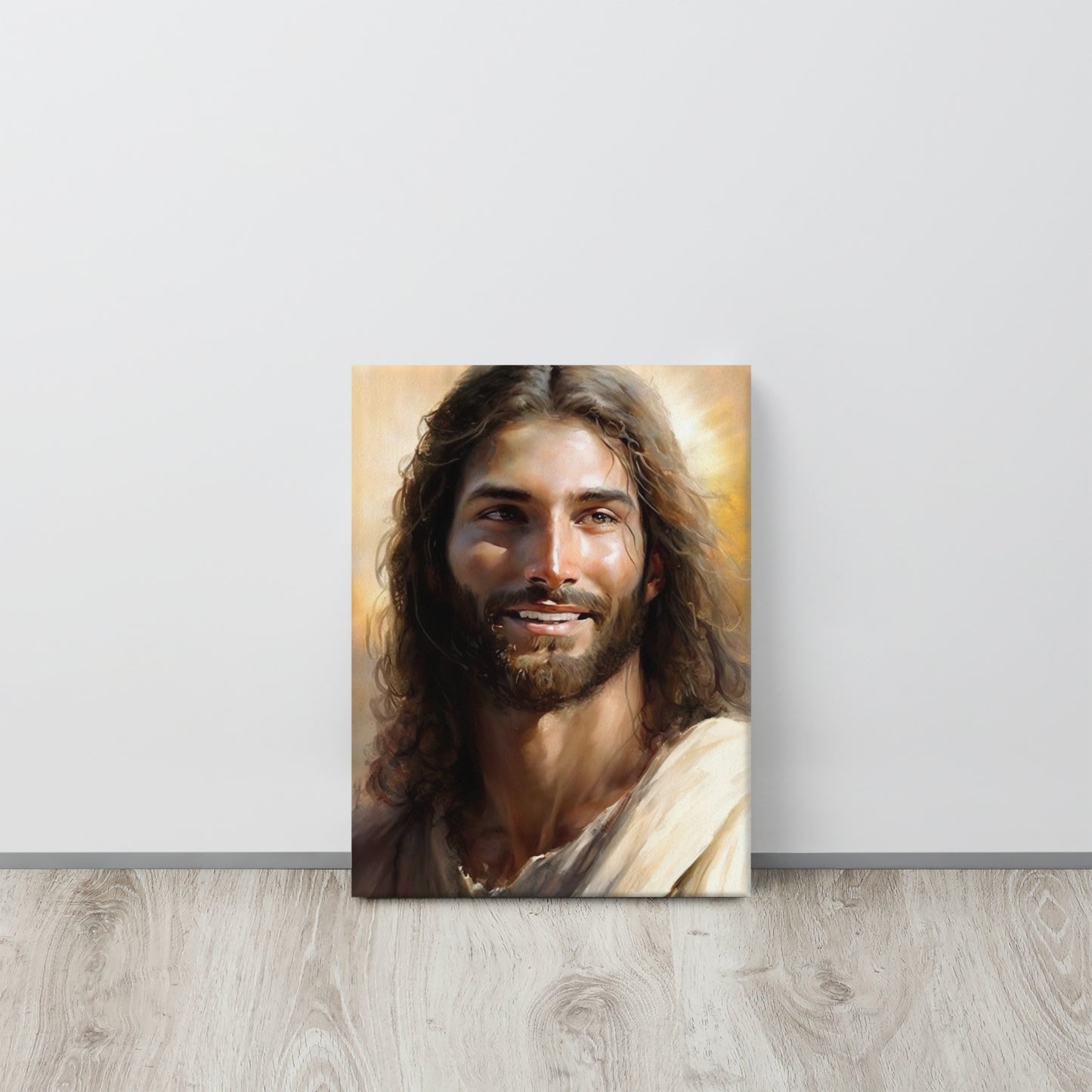 "Christ's Loving Smile" - Christian Canvas Print Wall Art