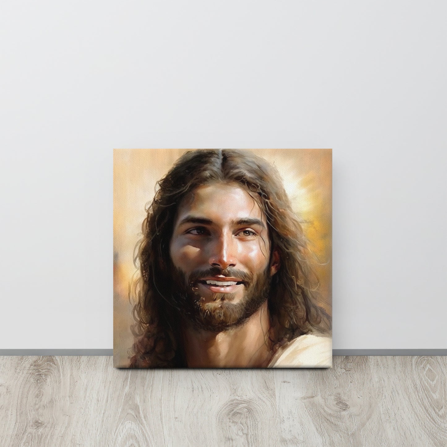 "Christ's Loving Smile" - Christian Canvas Print Wall Art