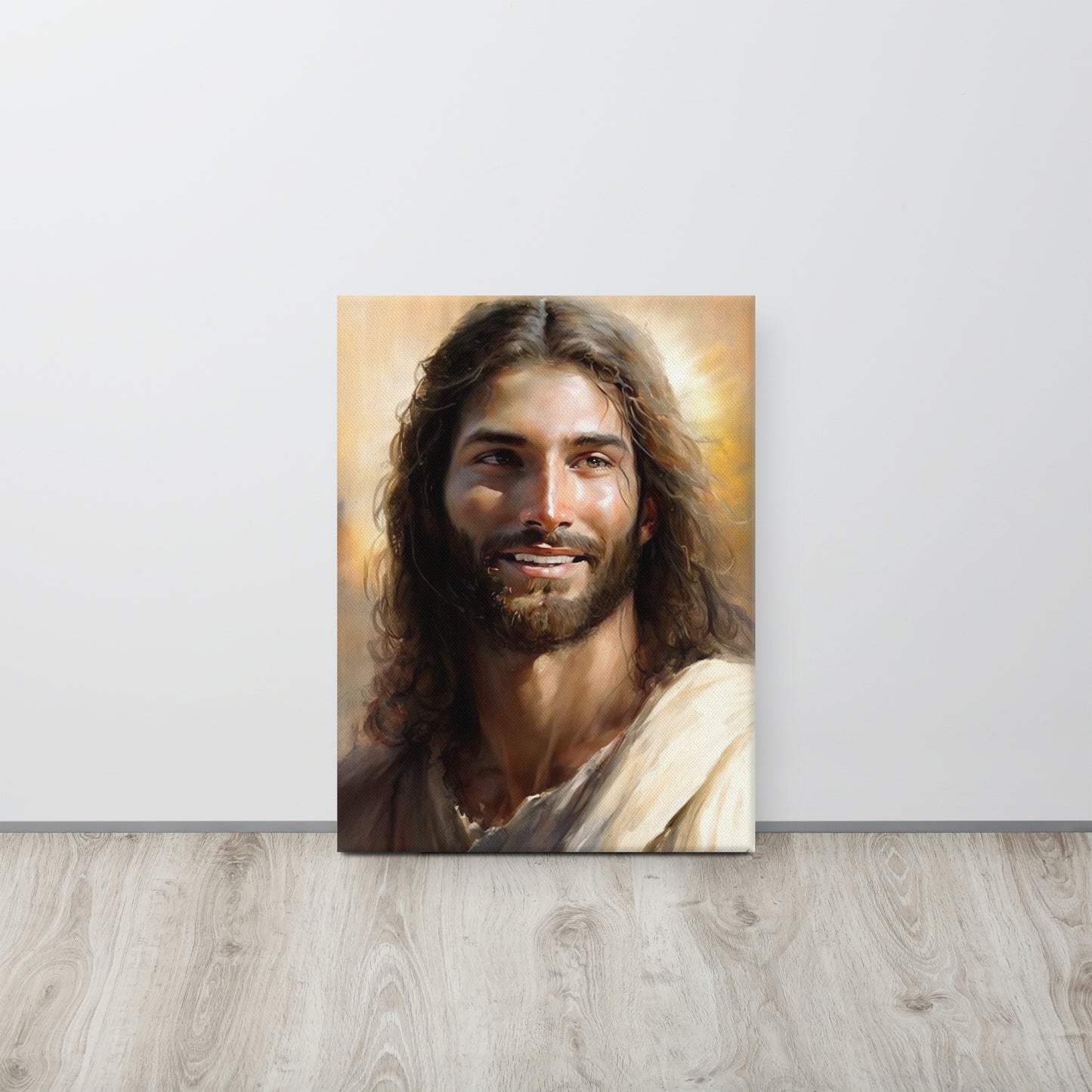 "Christ's Loving Smile" - Christian Canvas Print Wall Art