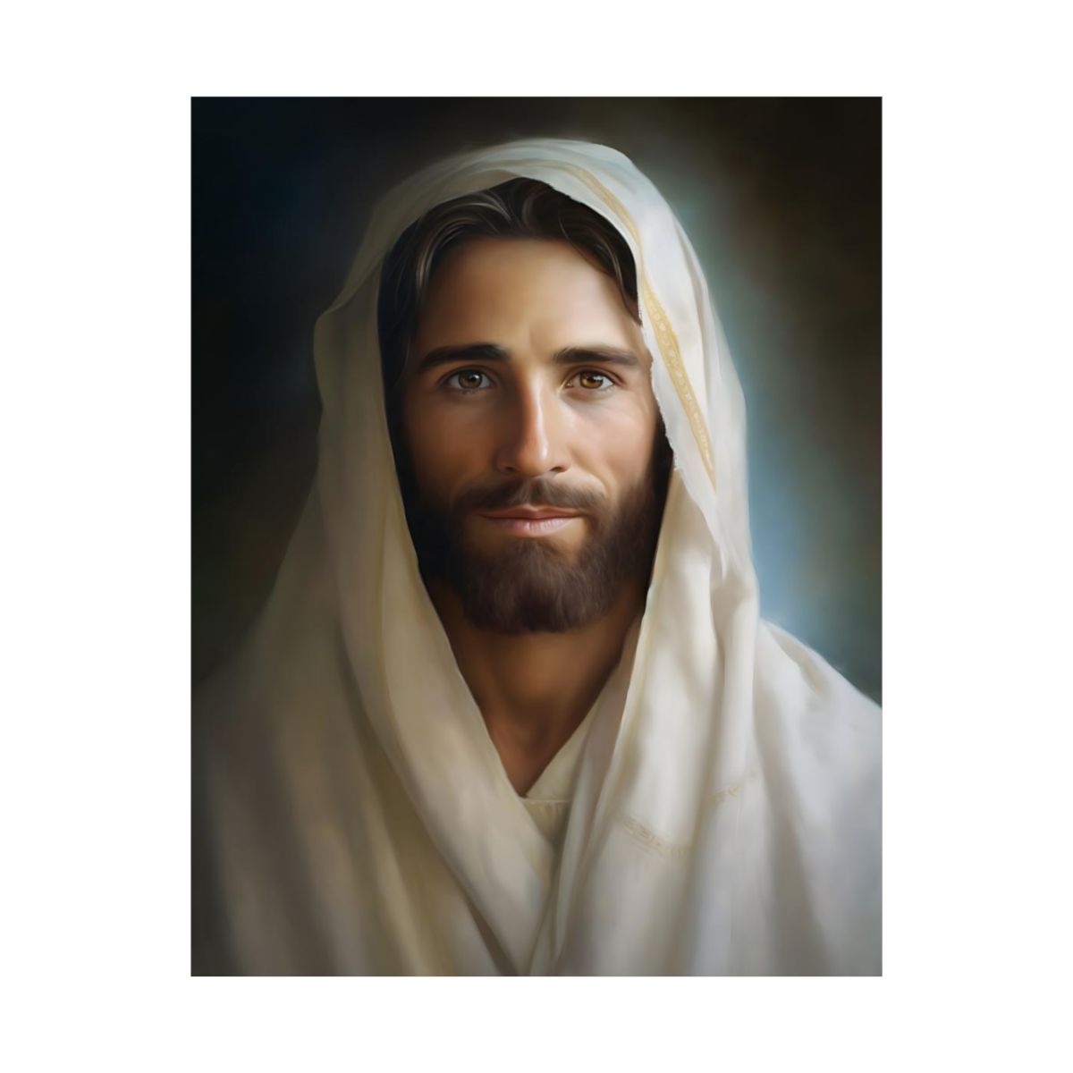 "Portrait Of The Messiah Jesus" – Timeless Christian Wall Art Print