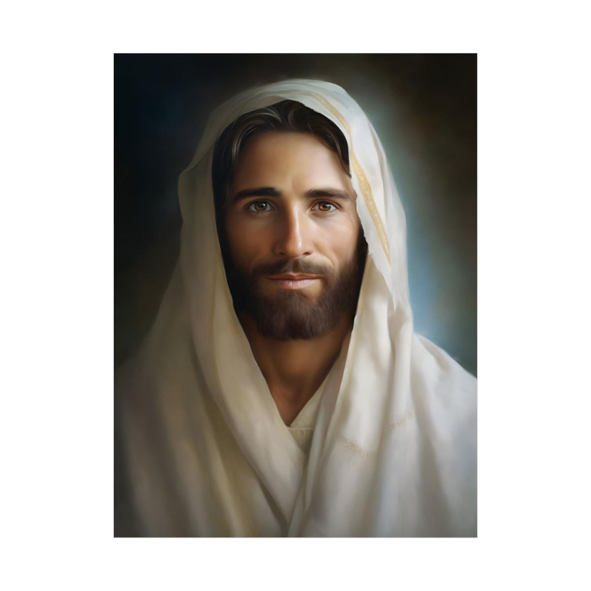 "Portrait Of The Messiah Jesus" – Timeless Christian Wall Art Print