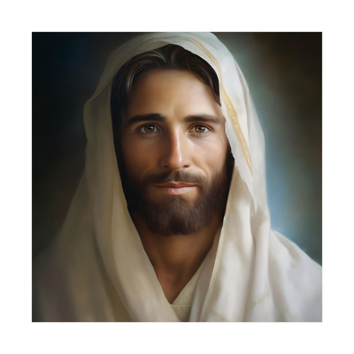 "Portrait Of The Messiah Jesus" – Timeless Christian Wall Art Print