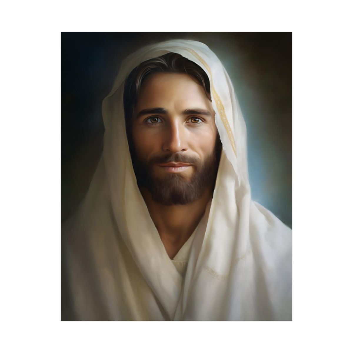 "Portrait Of The Messiah Jesus" – Timeless Christian Wall Art Print