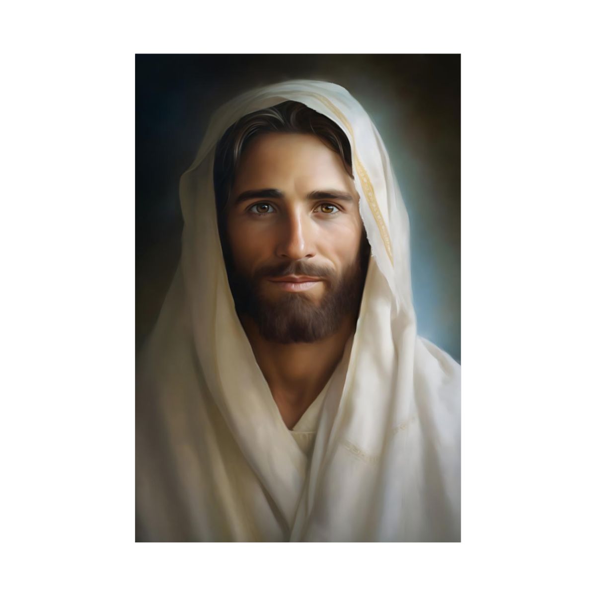"Portrait Of The Messiah Jesus" – Timeless Christian Wall Art Print