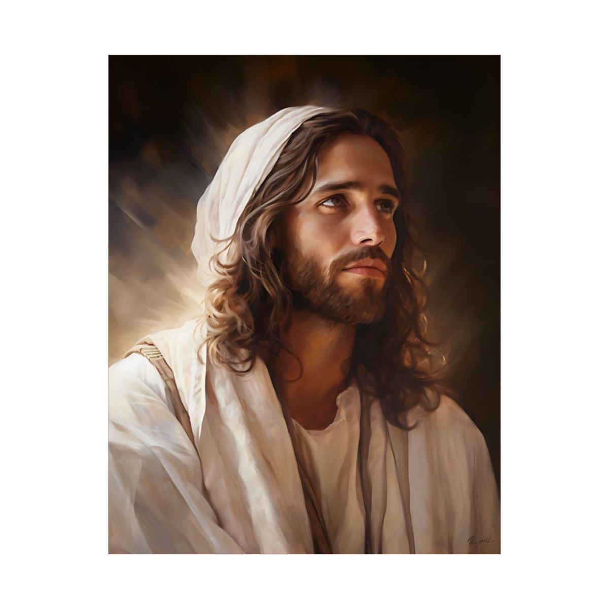 "Rabbi Yeshua" - Messianic Jesus Art Print